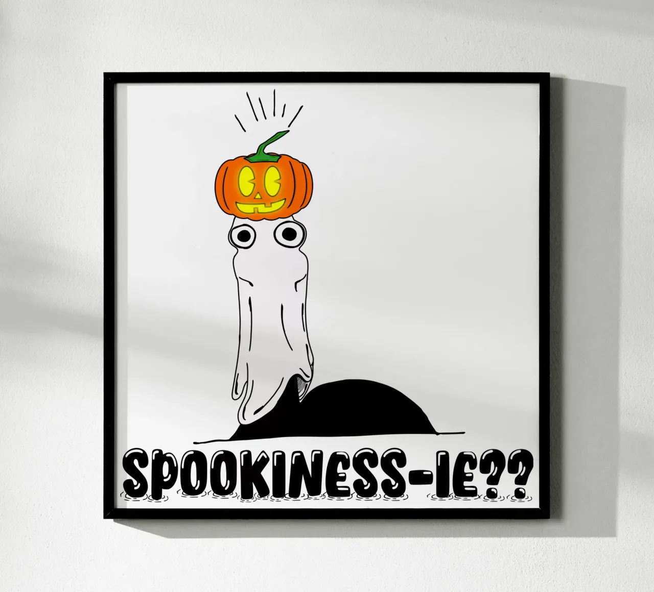 SpookiNess-ie? poster con telaio in plastica da sillyindustries