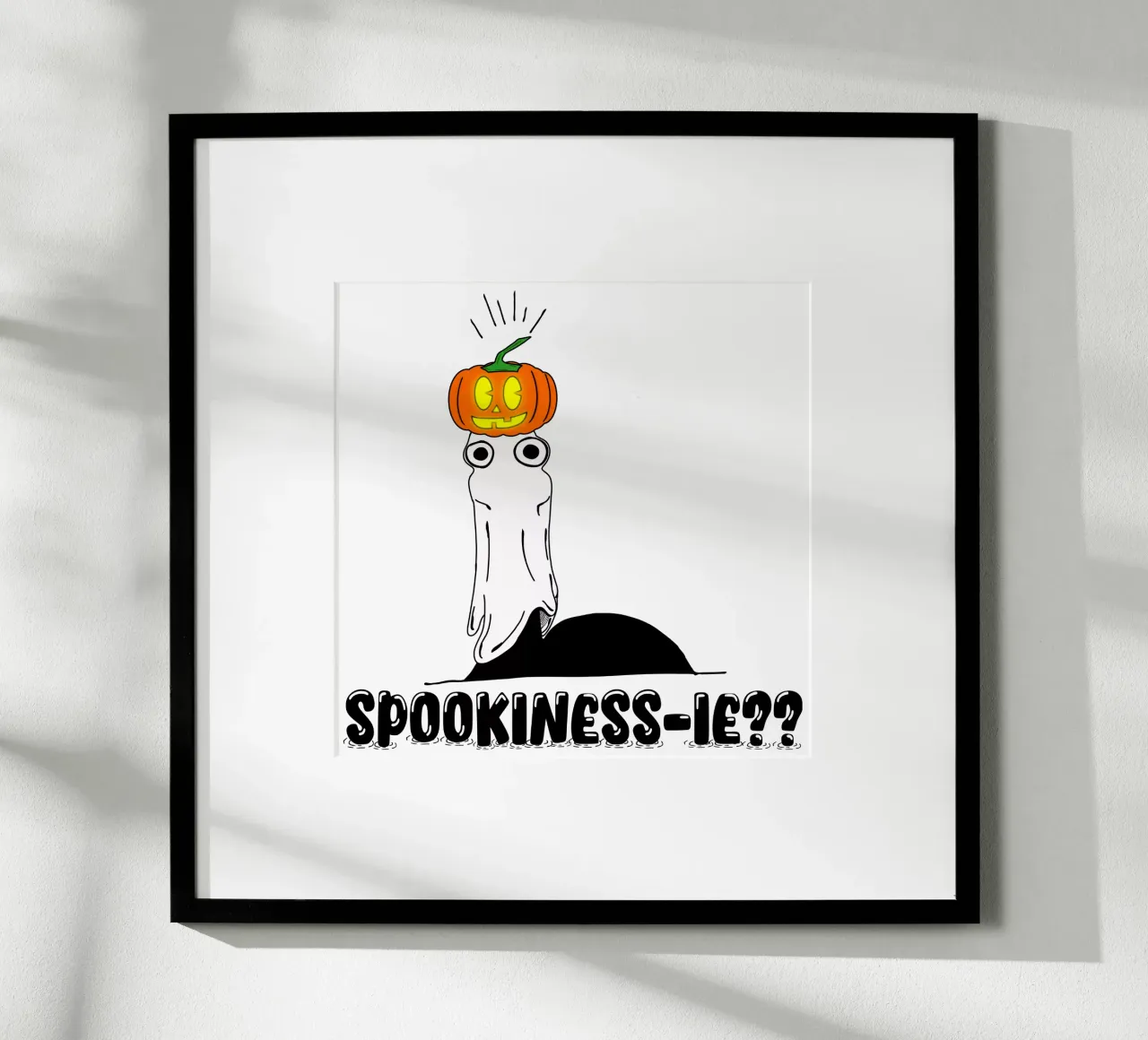 SpookiNess-ie? poster con telaio in plastica da sillyindustries