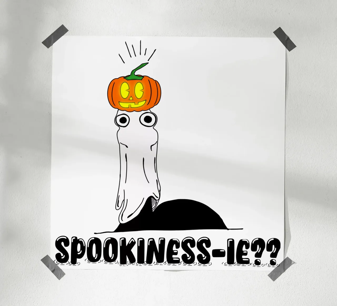 SpookiNess-ie? poster con telaio in plastica da sillyindustries