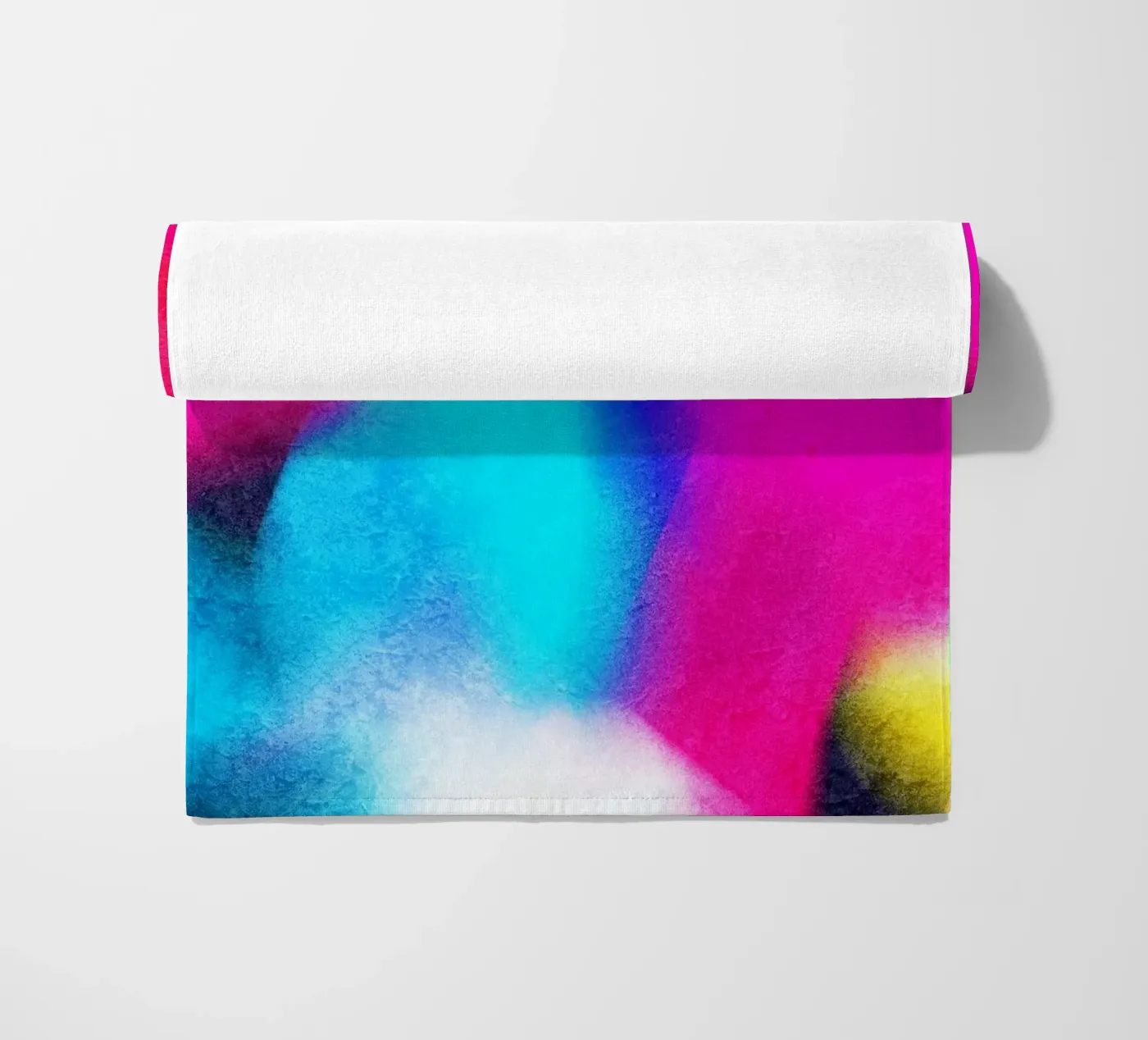 Abstract Pink Blue Pattern telo mare da Lines Inside