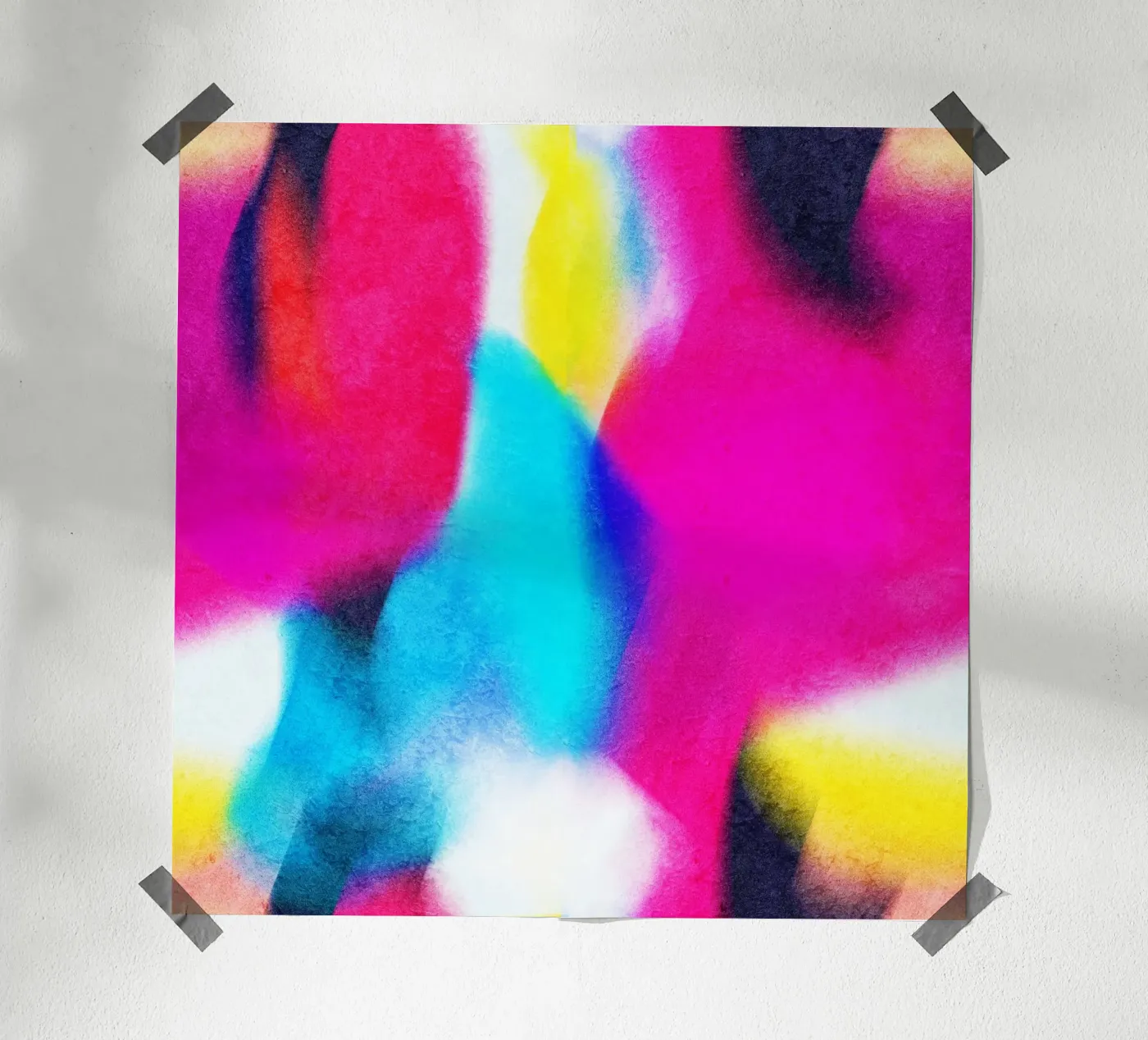 Abstract Pink Blue Pattern poster da Lines Inside