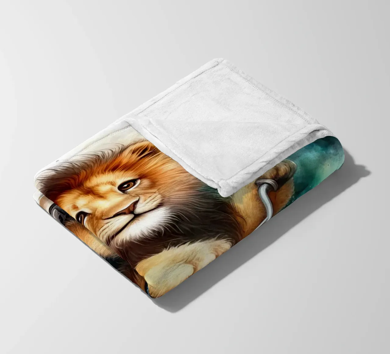 leone in bicicletta coperta in pile da 🎁 ARTVI-SHOP
