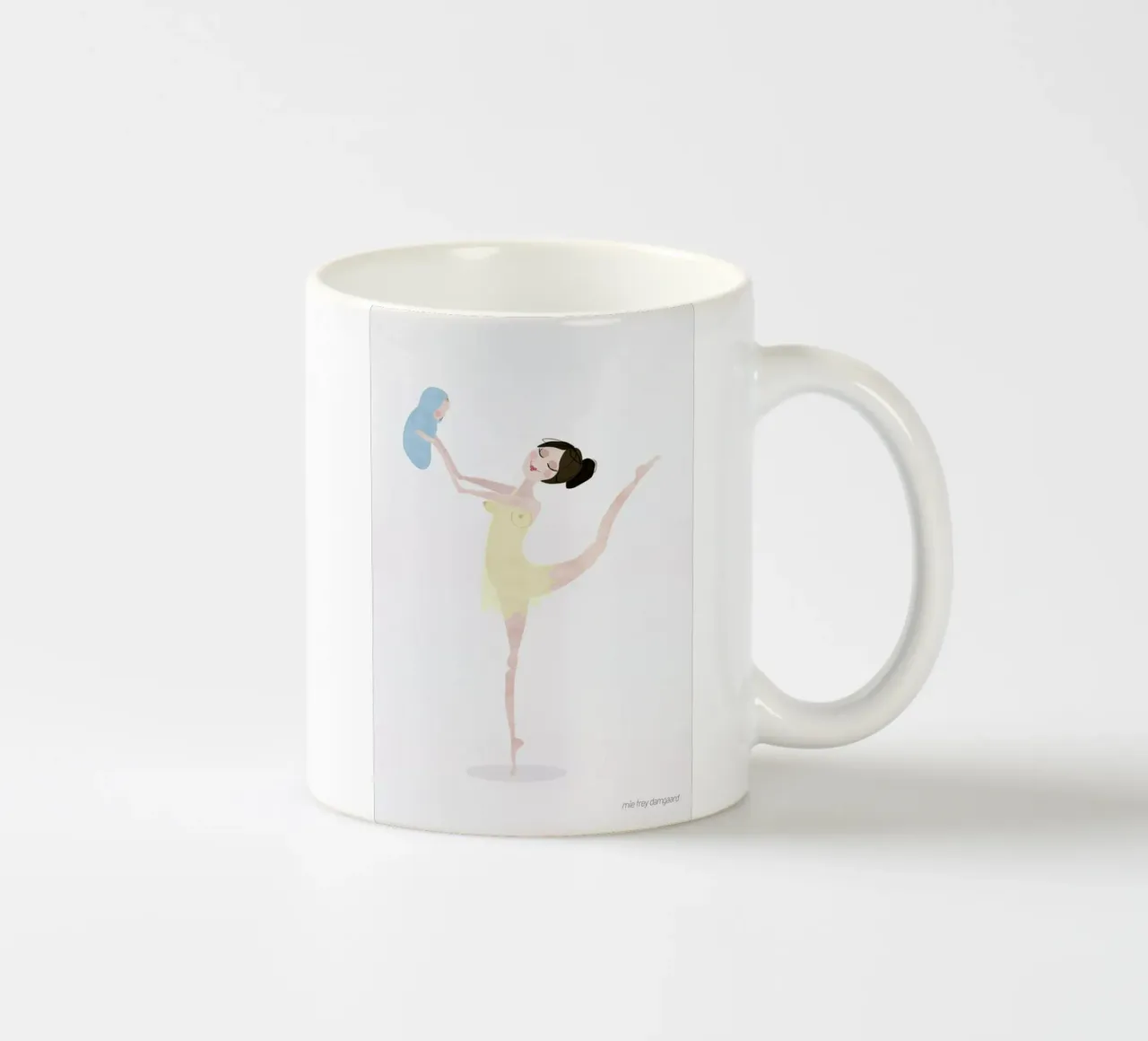 No More Waiting #1 tazza in ceramica da Mie Frey Damgaard