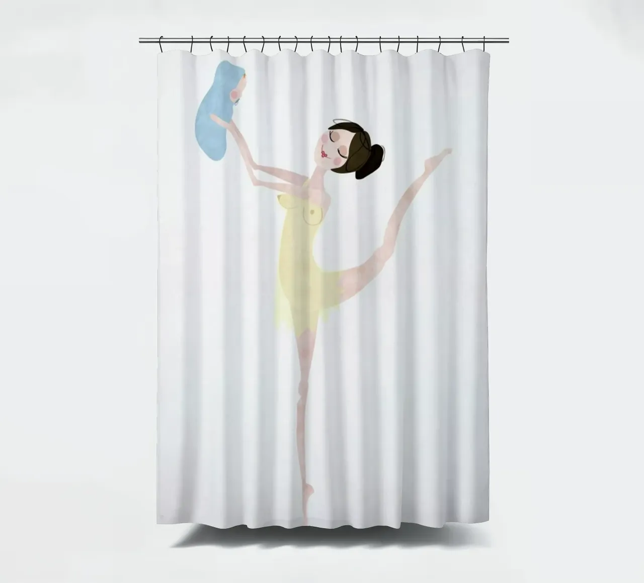 No More Waiting #1 tenda da doccia da Mie Frey Damgaard