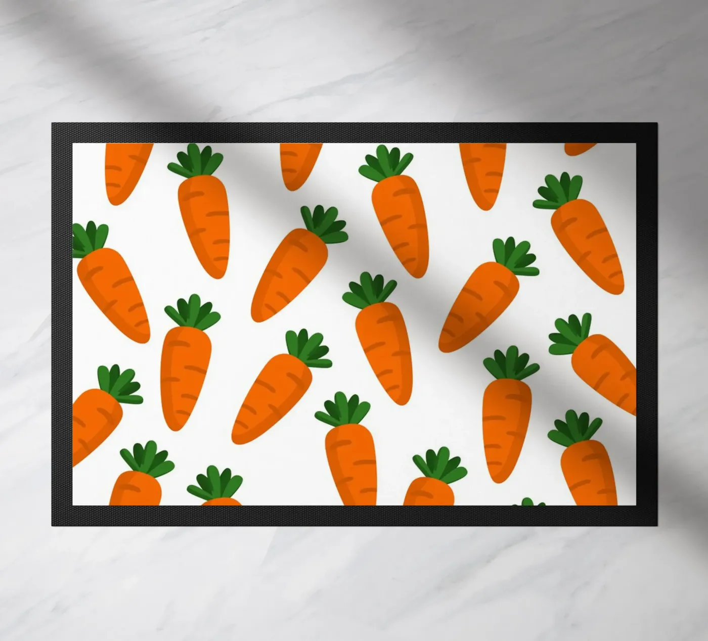 Carrots pattern Fußmatte von Happypatterns