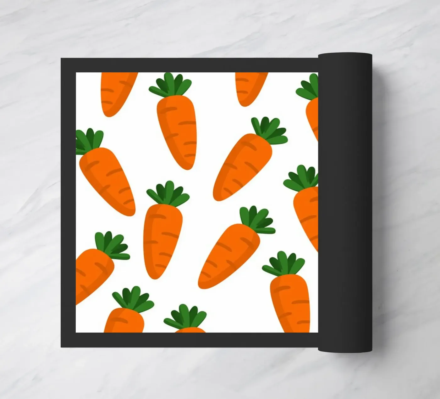 Carrots pattern Fußmatte von Happypatterns