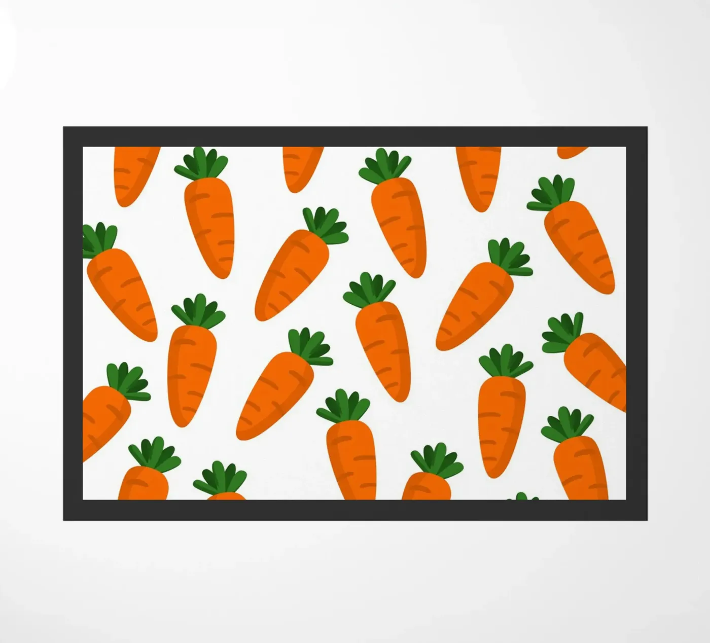 Carrots pattern Fußmatte von Happypatterns