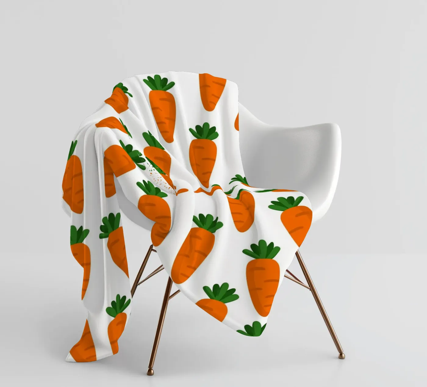 Carrots pattern Fleecedecke von Happypatterns