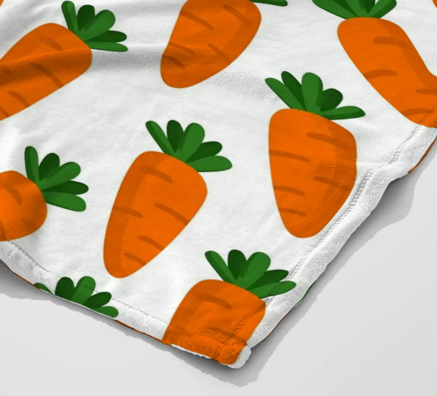Carrots pattern Fleecedecke von Happypatterns