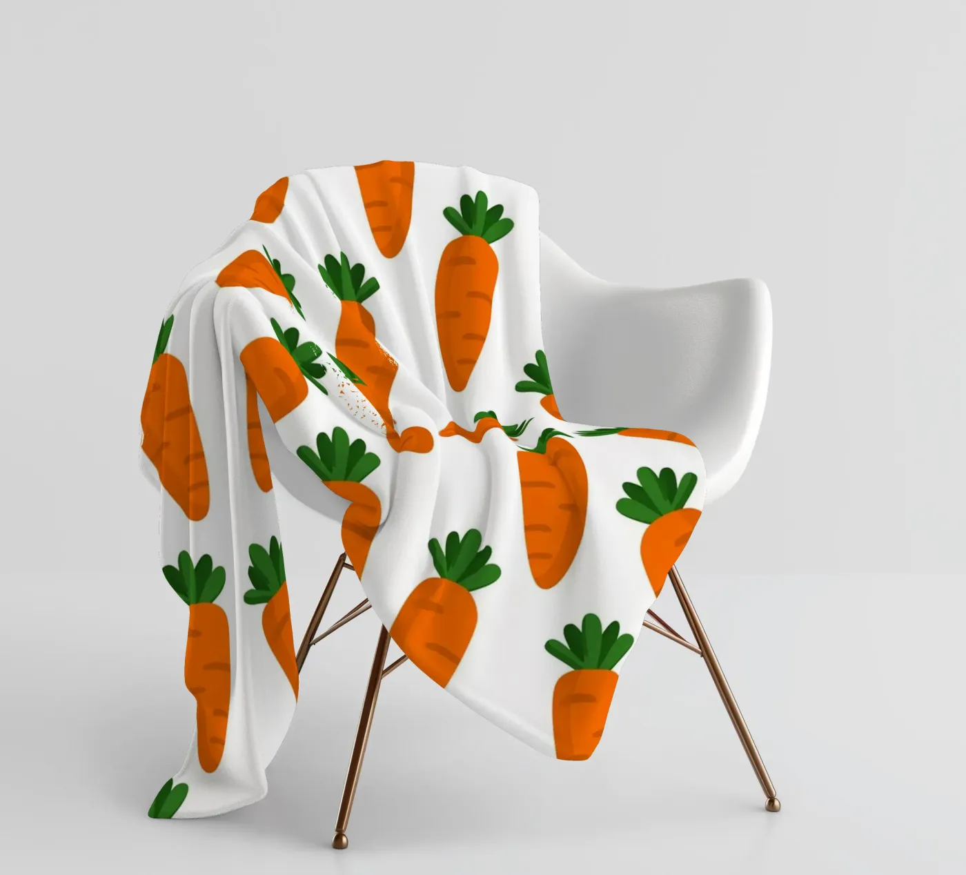 Carrots pattern Fleecedecke von Happypatterns