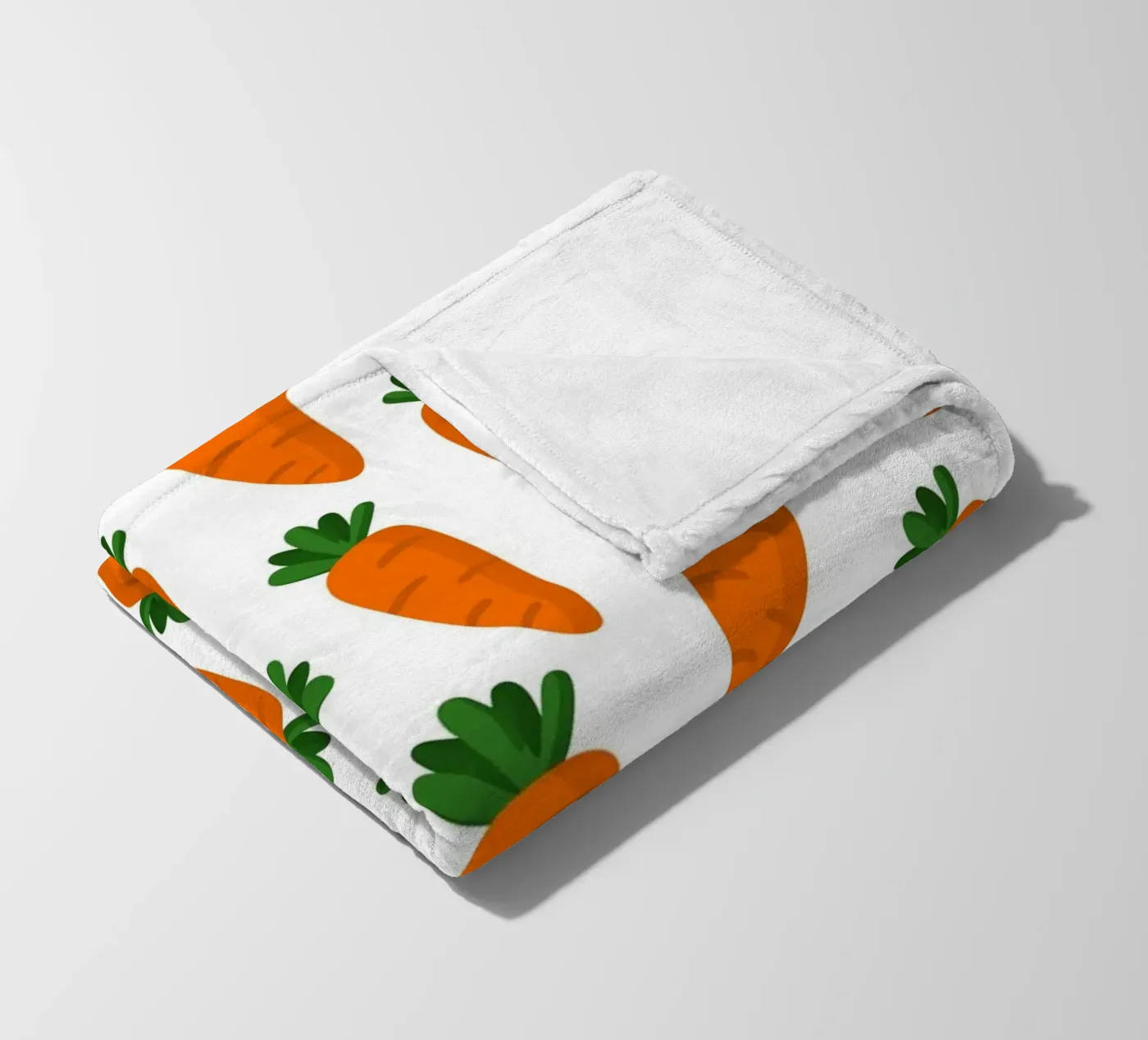 Carrots pattern Fleecedecke von Happypatterns