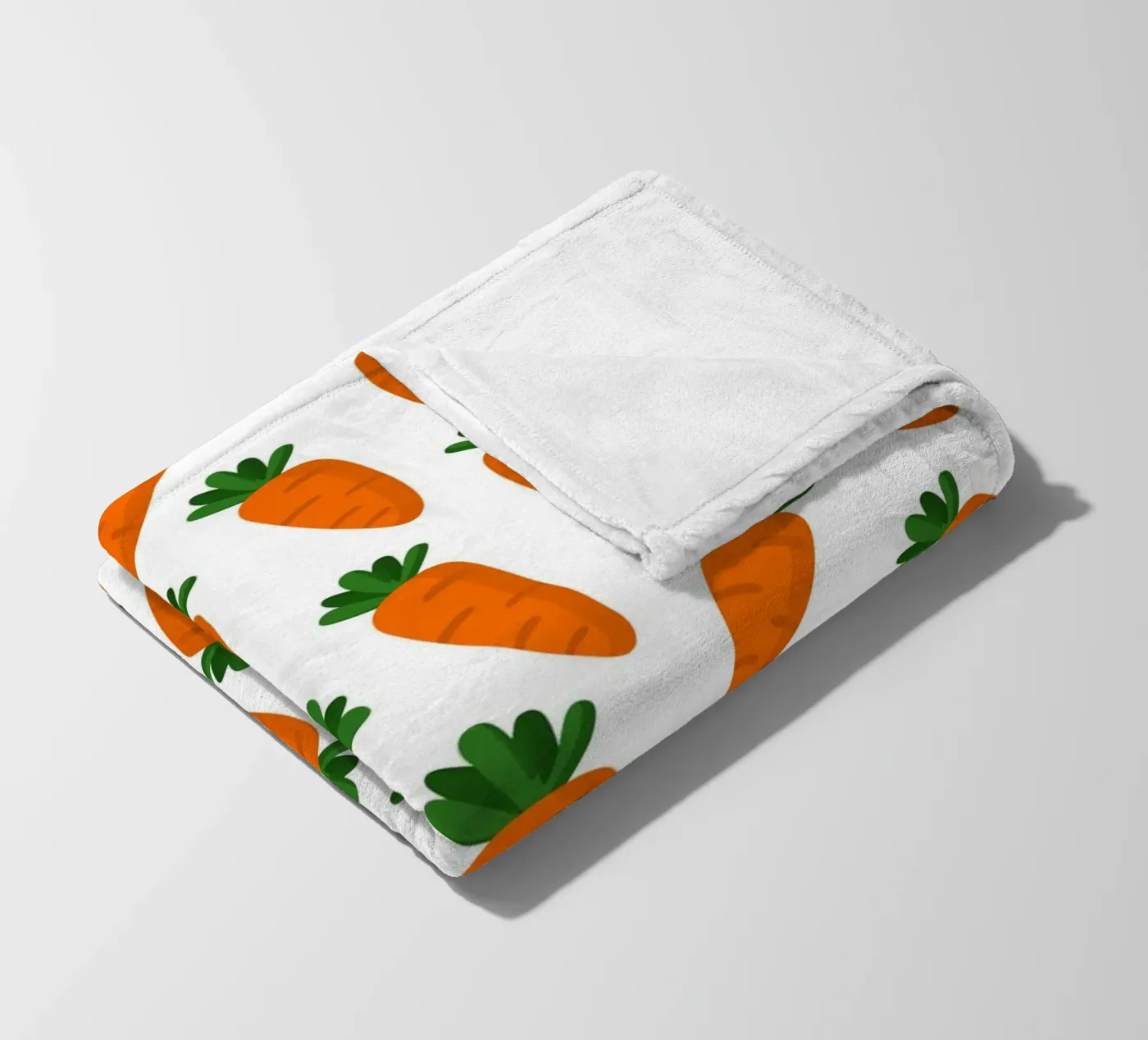 Carrots pattern Fleecedecke von Happypatterns