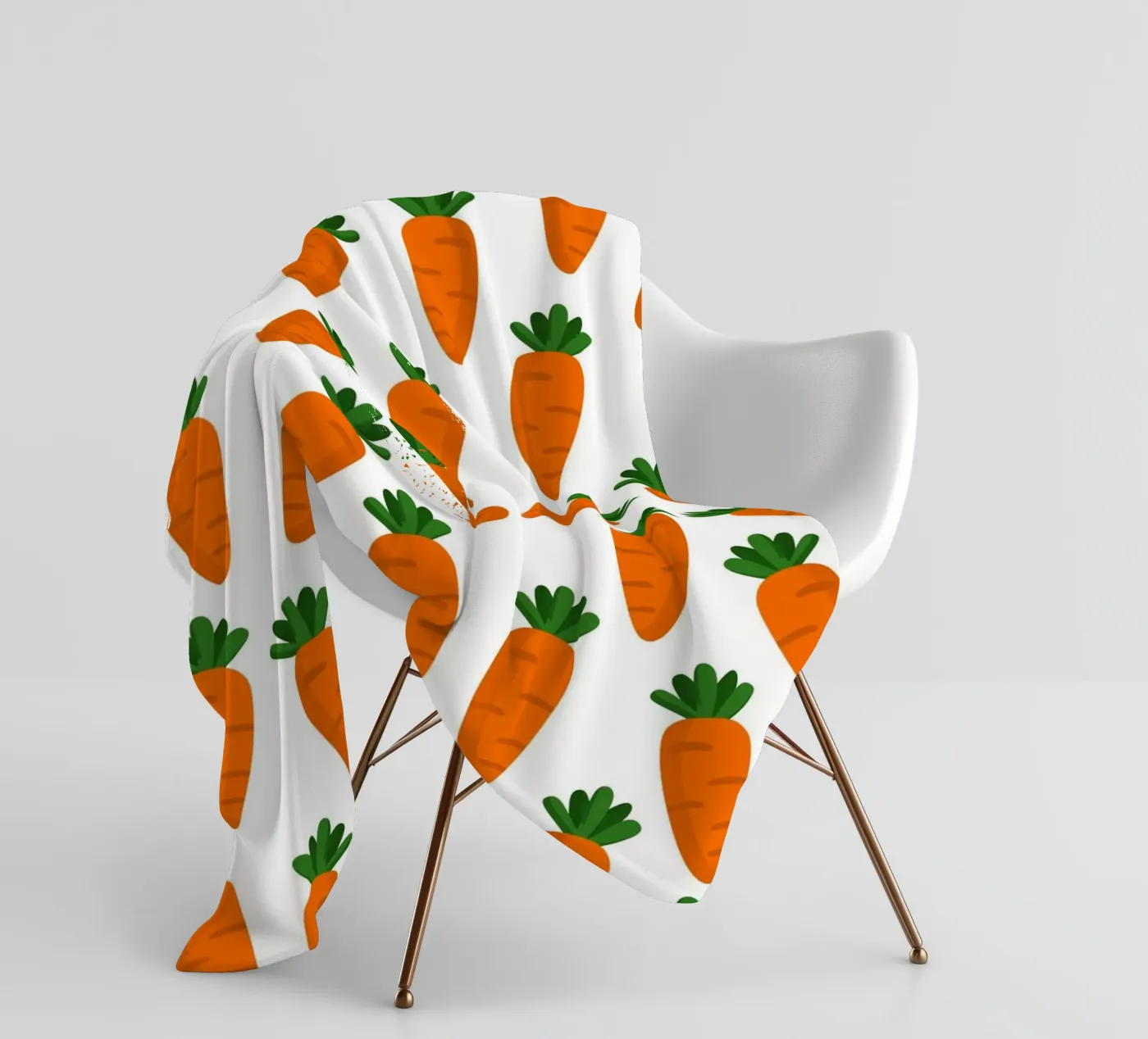 Carrots pattern Fleecedecke von Happypatterns