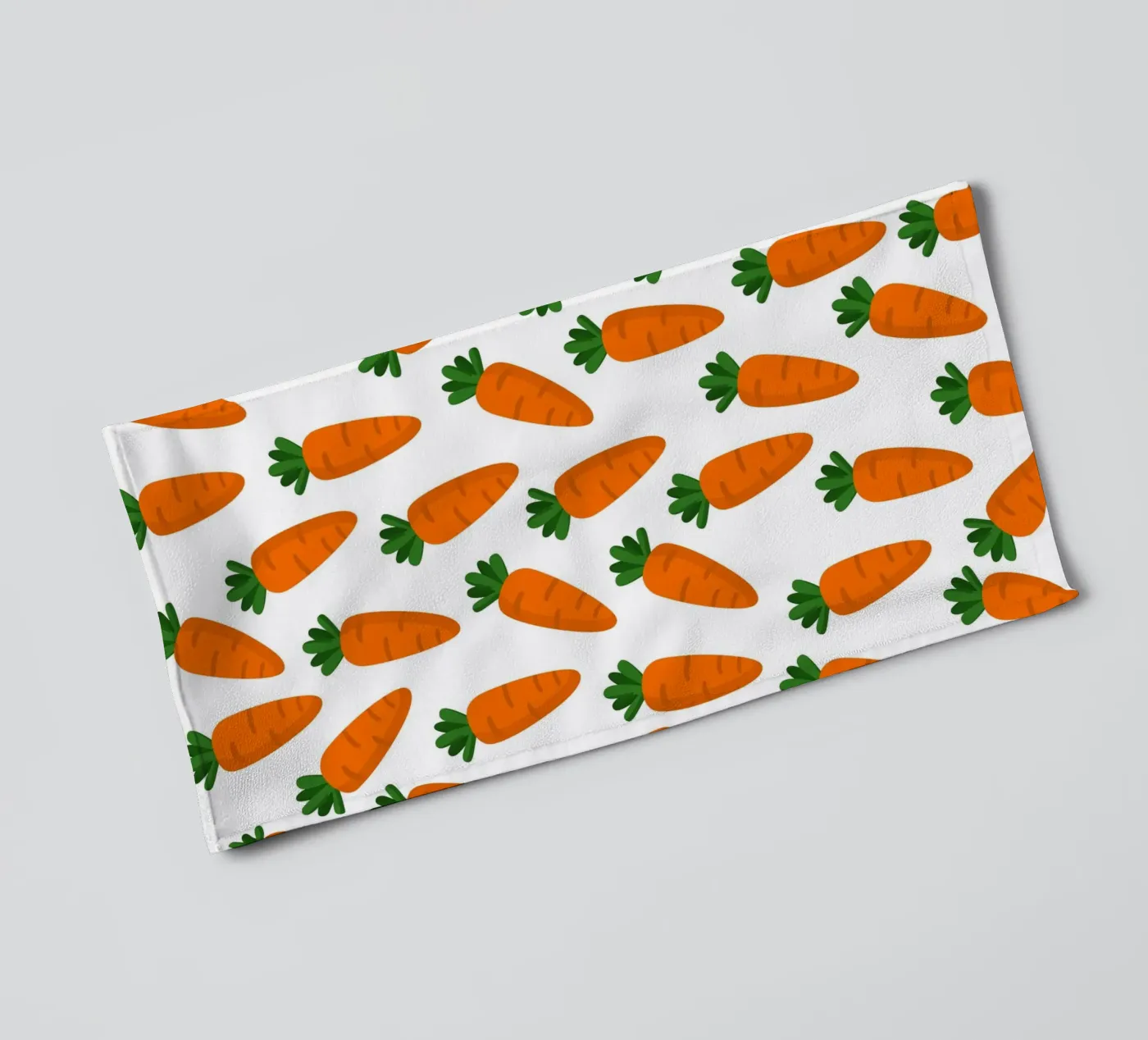 Carrots pattern towel by Happypatterns