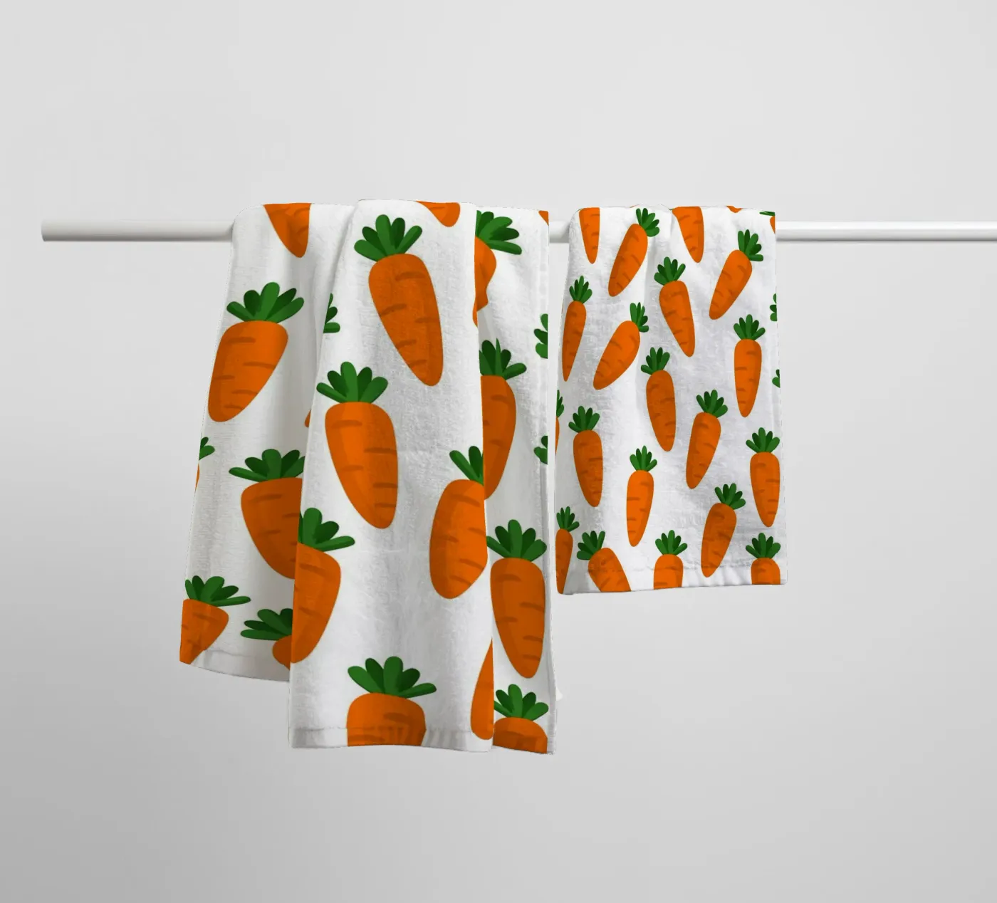 Carrots pattern towel by Happypatterns