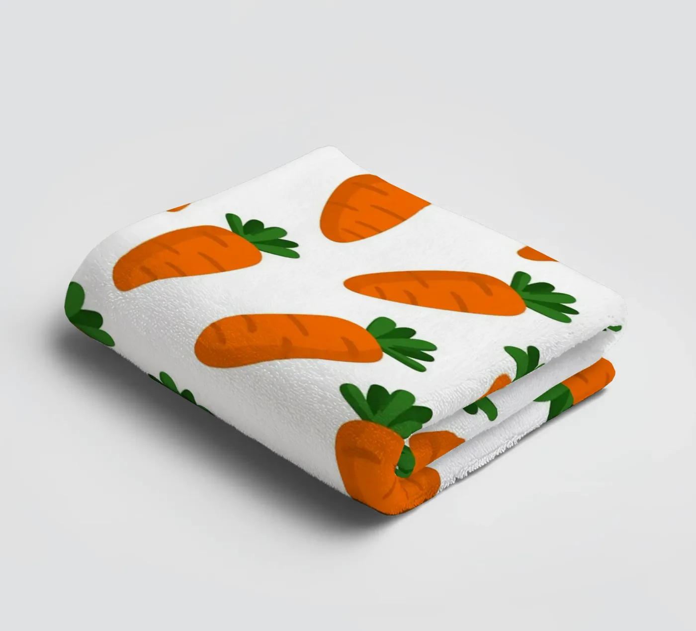 Carrots pattern towel by Happypatterns