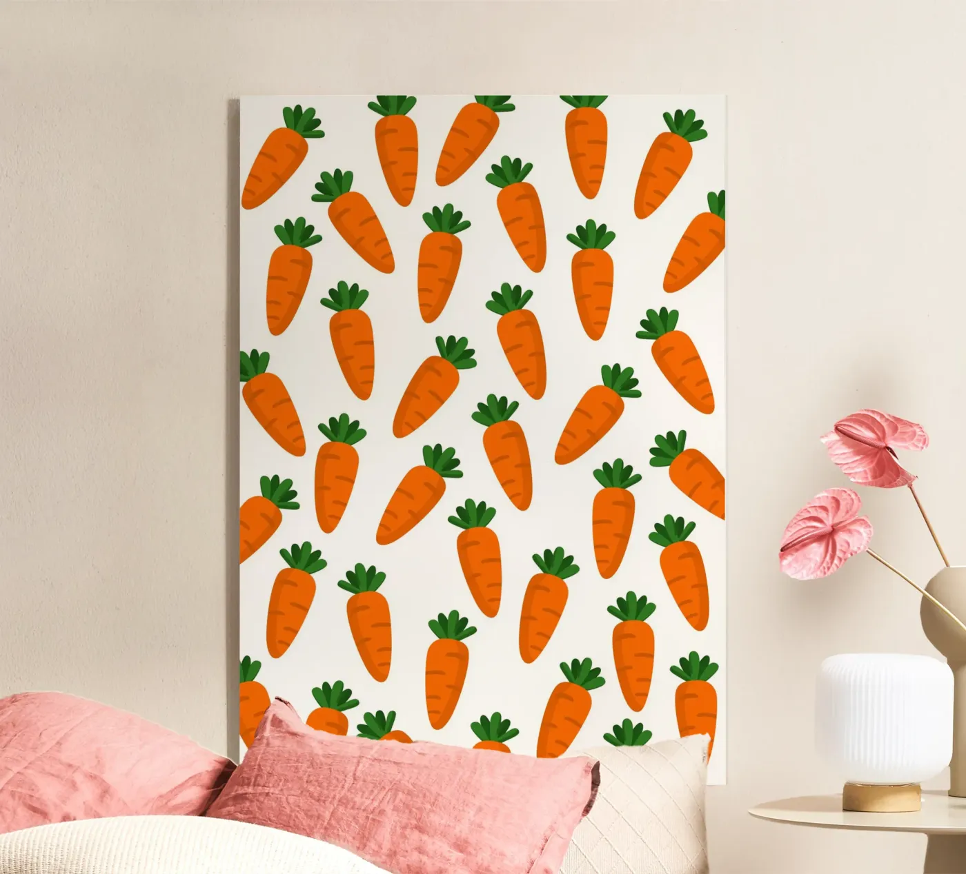 Carrots pattern plexiglas de Happypatterns