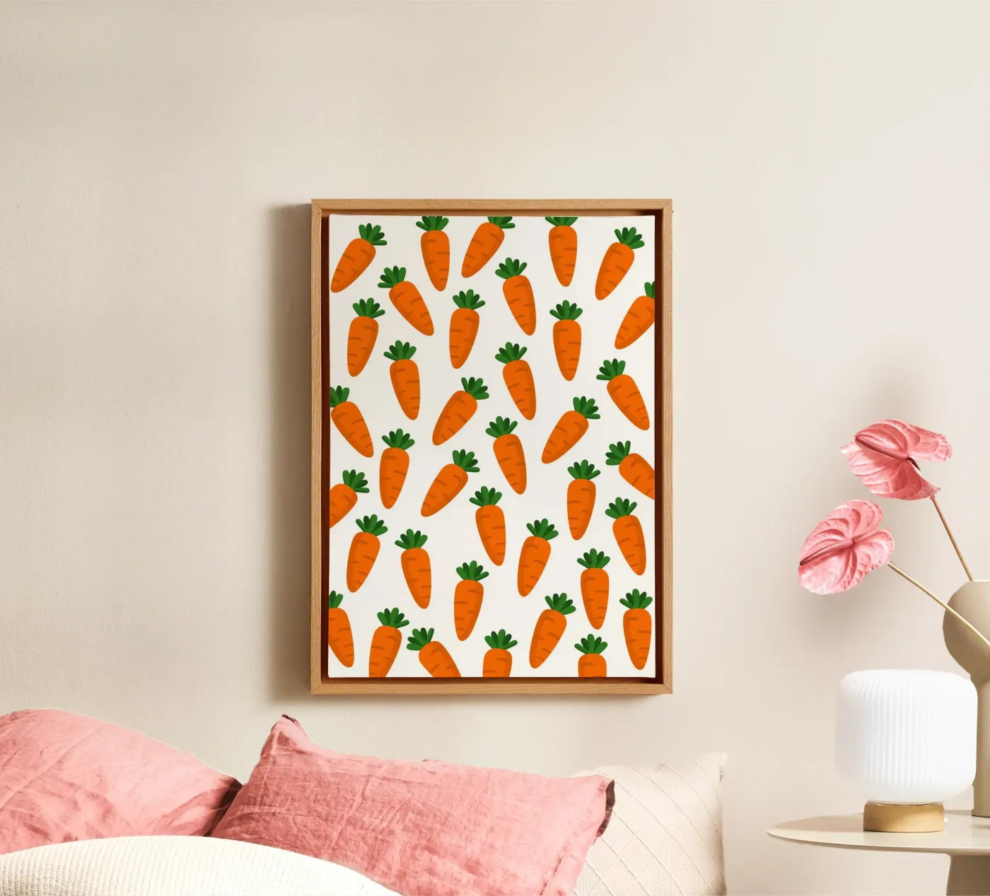 Carrots pattern tela da Happypatterns