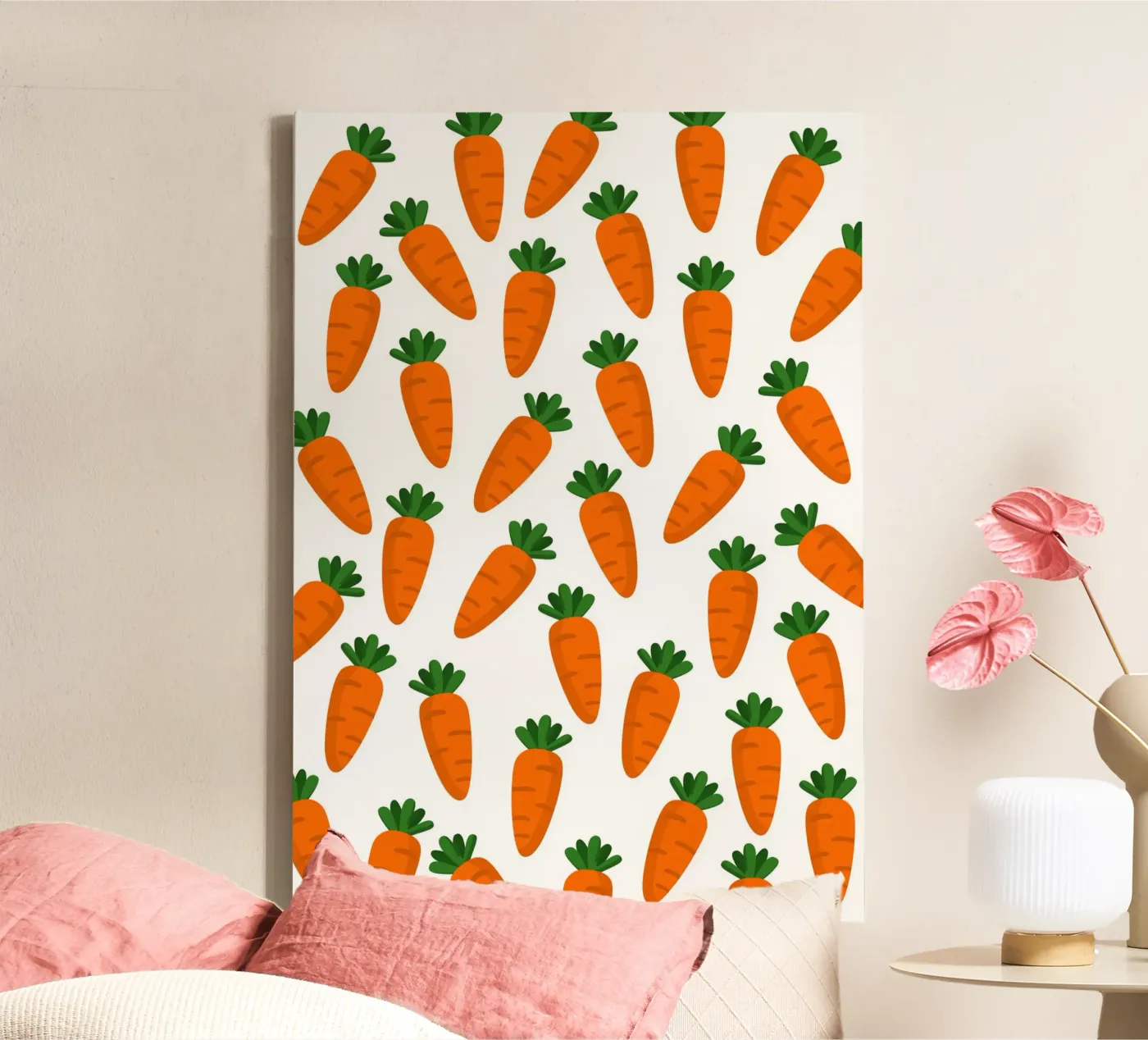Carrots pattern tela da Happypatterns