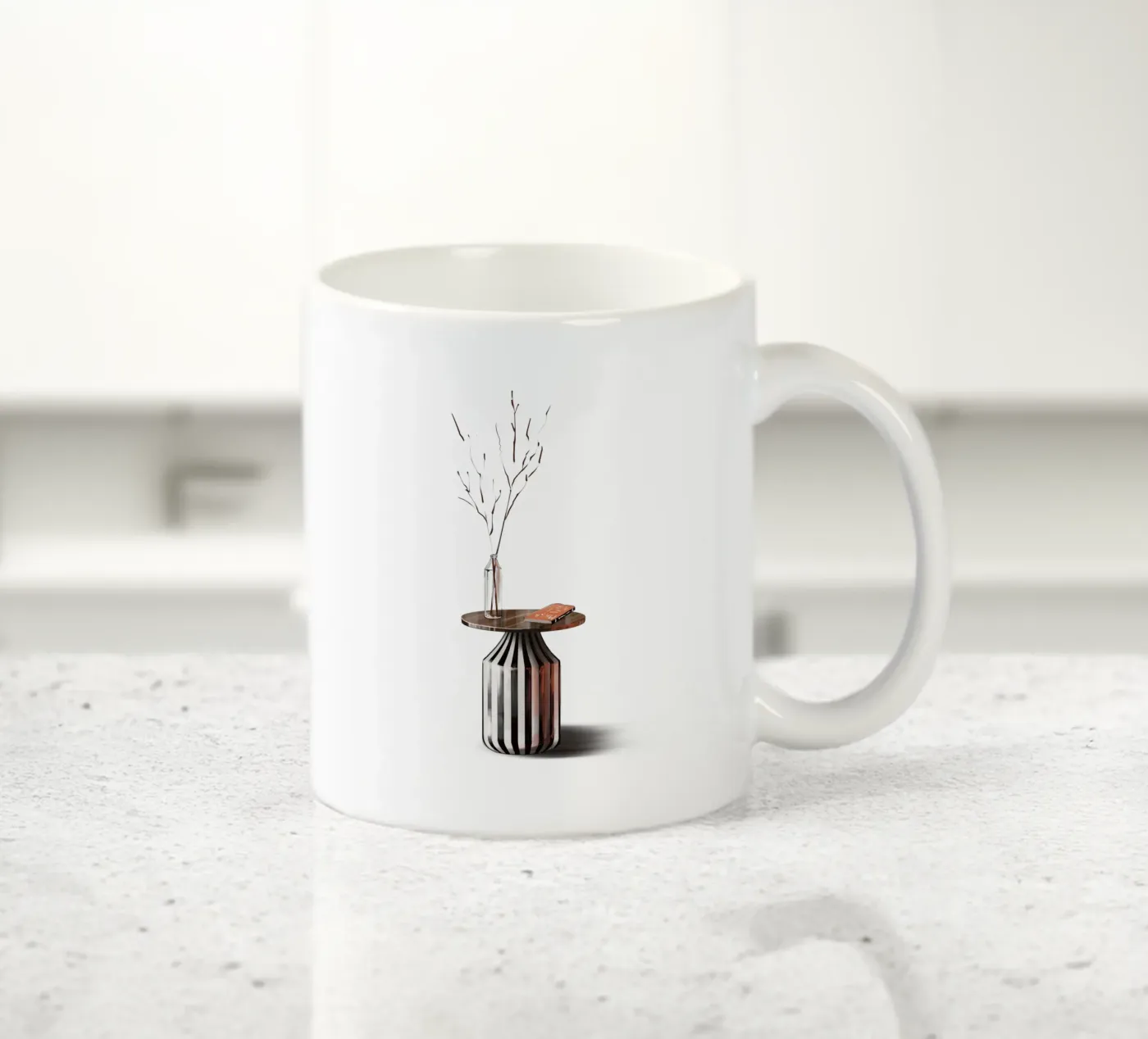 table ceramic mug by by elle arts