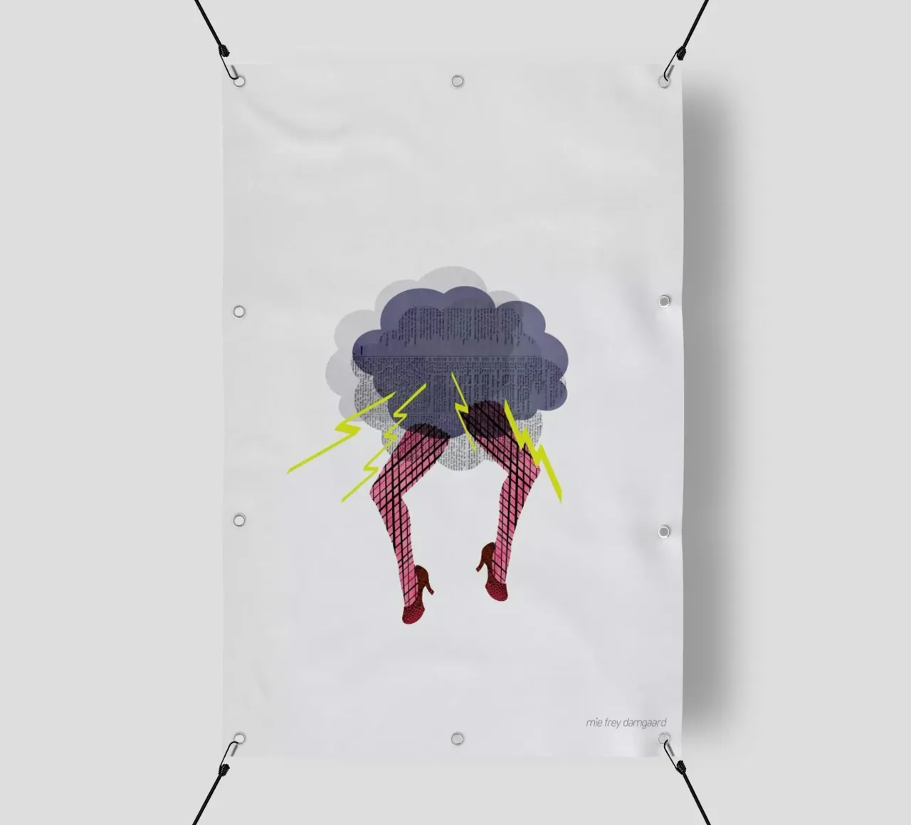 Hysterical telo in pvc da Mie Frey Damgaard