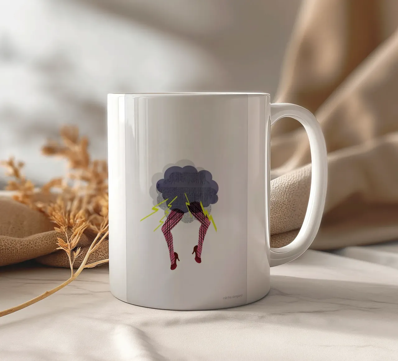 Hysterical tazza in ceramica da Mie Frey Damgaard