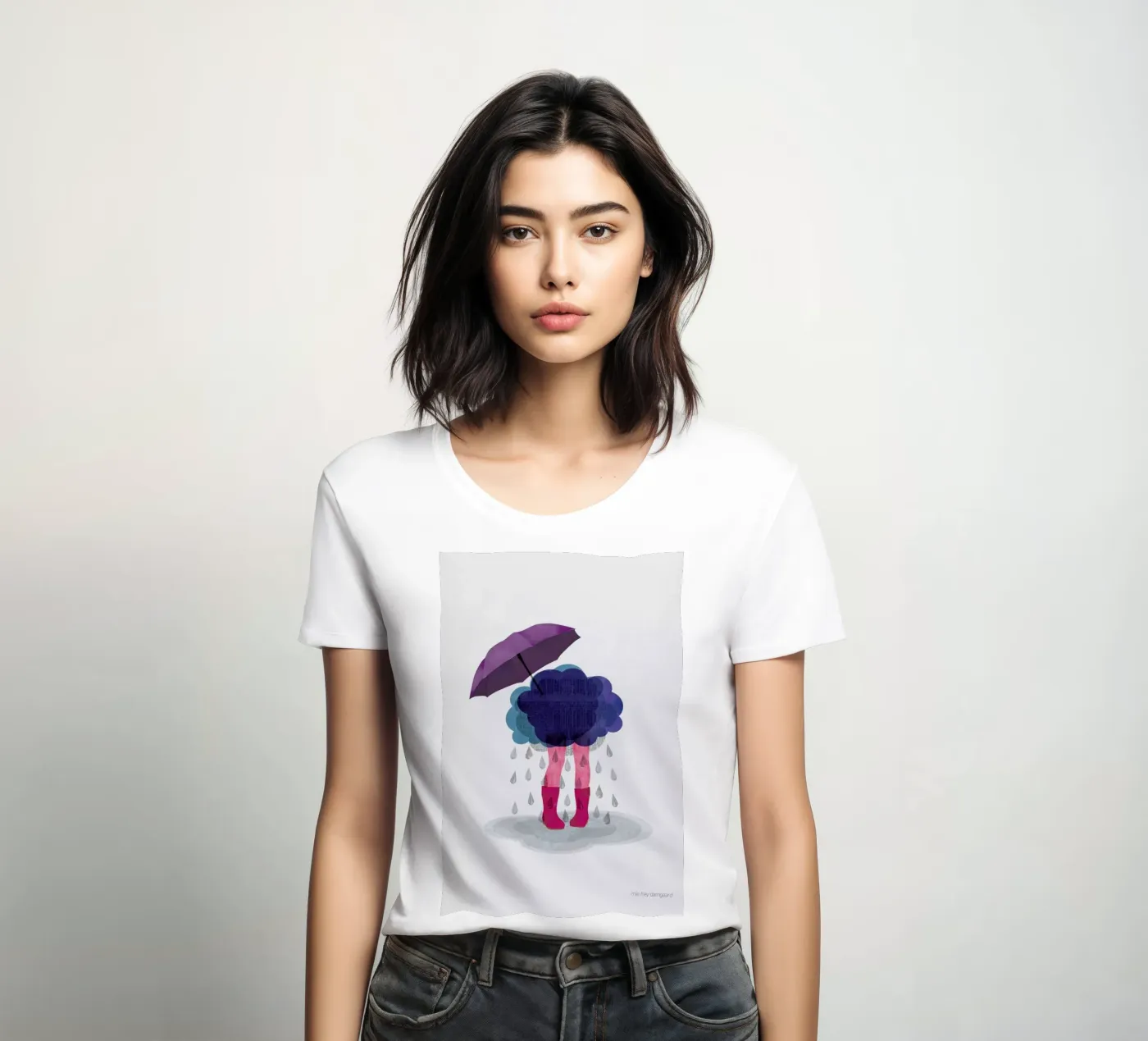 Miserable t-shirt da donna da Mie Frey Damgaard