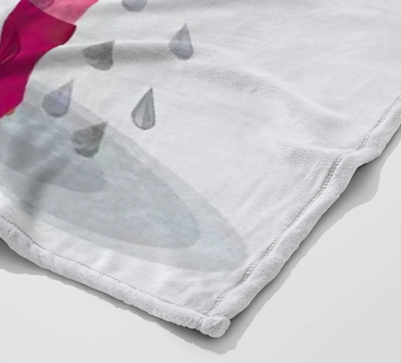 Miserable fleece blanket by Mie Frey Damgaard