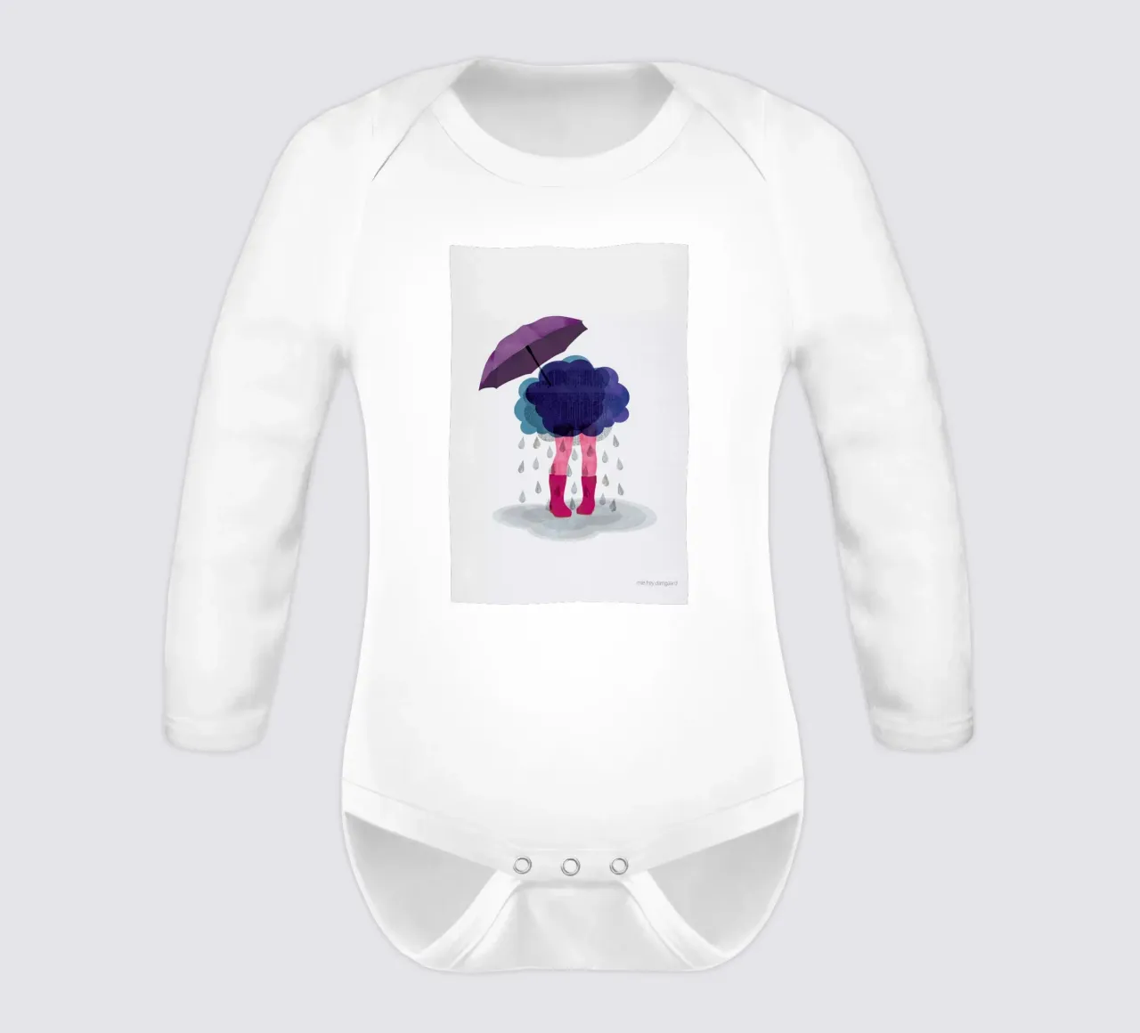 Miserable Langarm Babybody von Mie Frey Damgaard