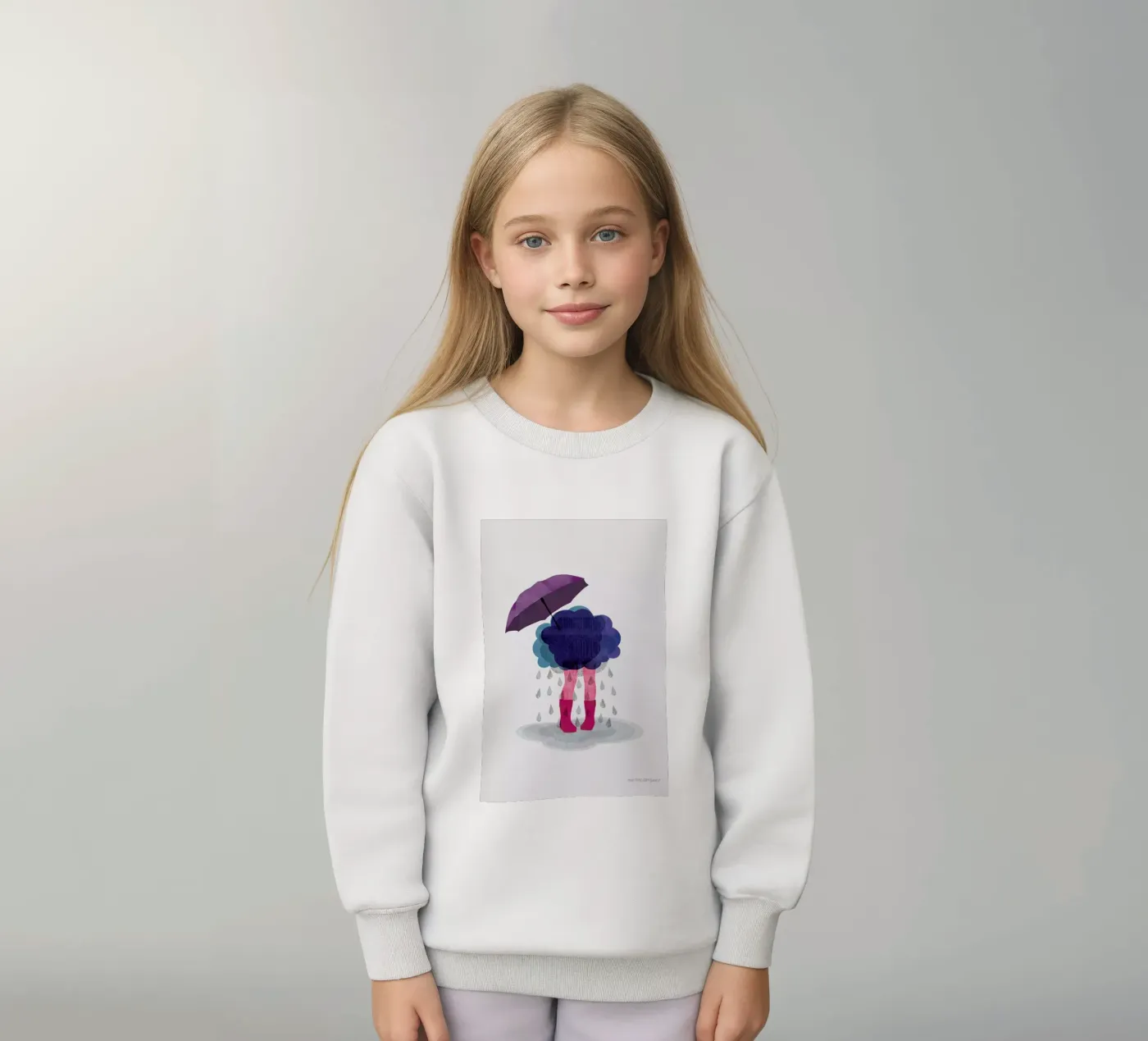 Miserable kinder sweatshirt van Mie Frey Damgaard