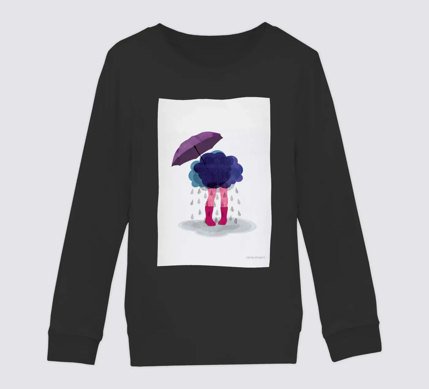 Miserable kinder sweatshirt van Mie Frey Damgaard