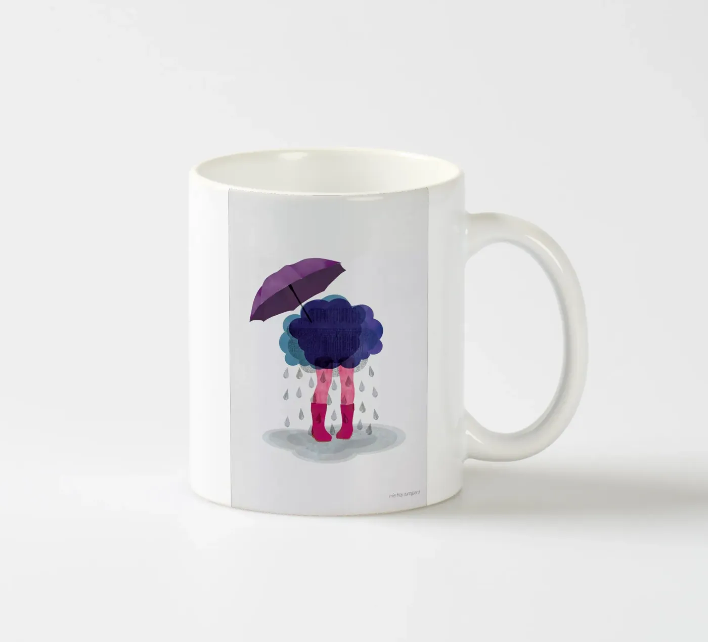 Miserable ceramic mug by Mie Frey Damgaard