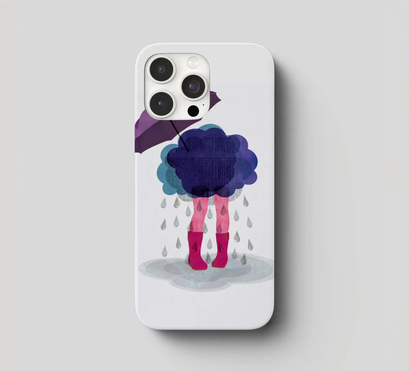 Miserable iphone case by Mie Frey Damgaard