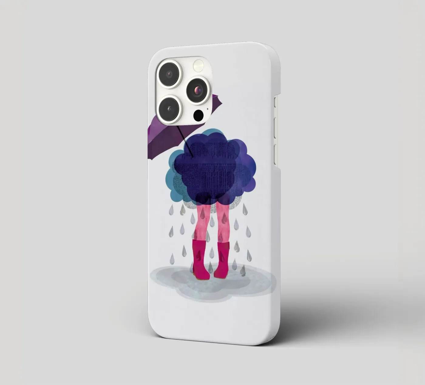 Miserable iphone case by Mie Frey Damgaard