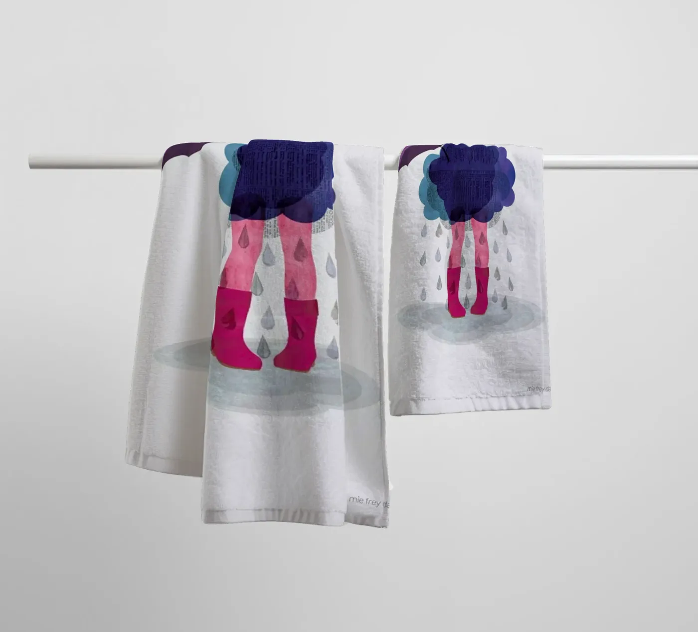 Miserable badhanddoek van Mie Frey Damgaard