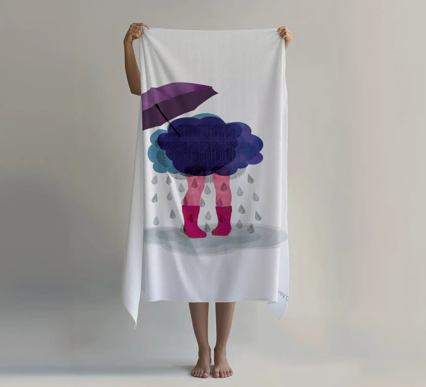 Miserable serviette de plage de Mie Frey Damgaard