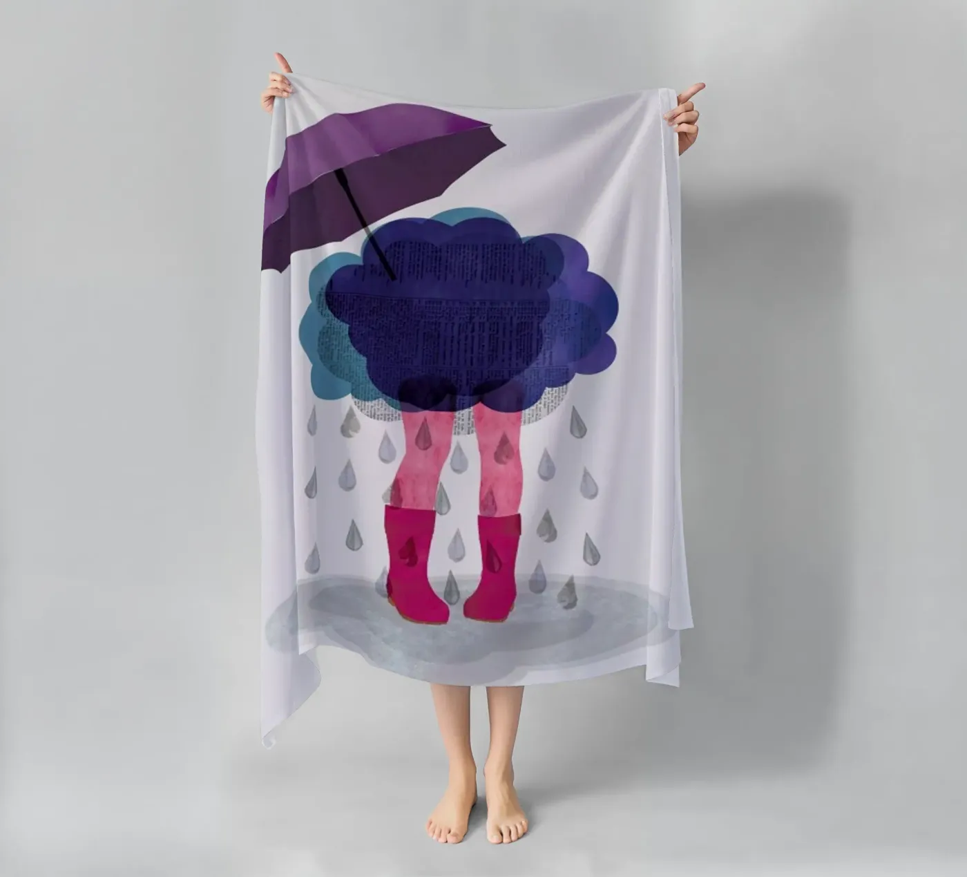 Miserable serviette de plage de Mie Frey Damgaard