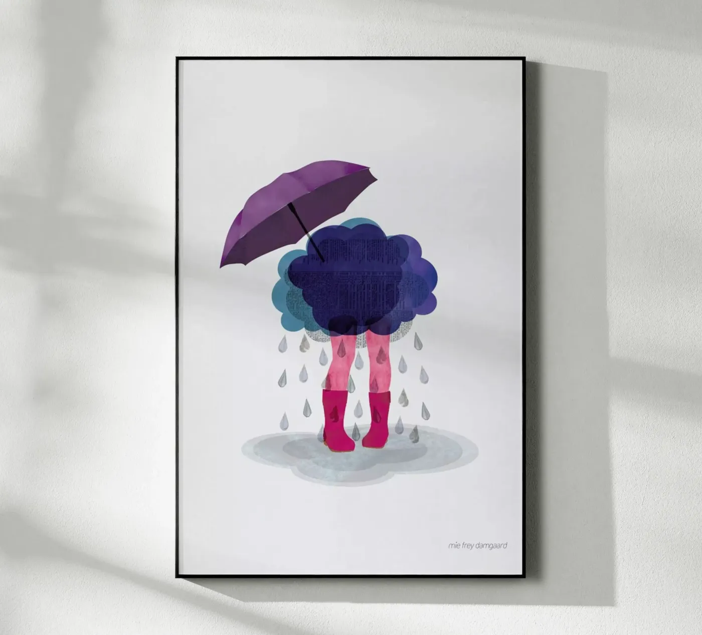 Miserable acryl van Mie Frey Damgaard