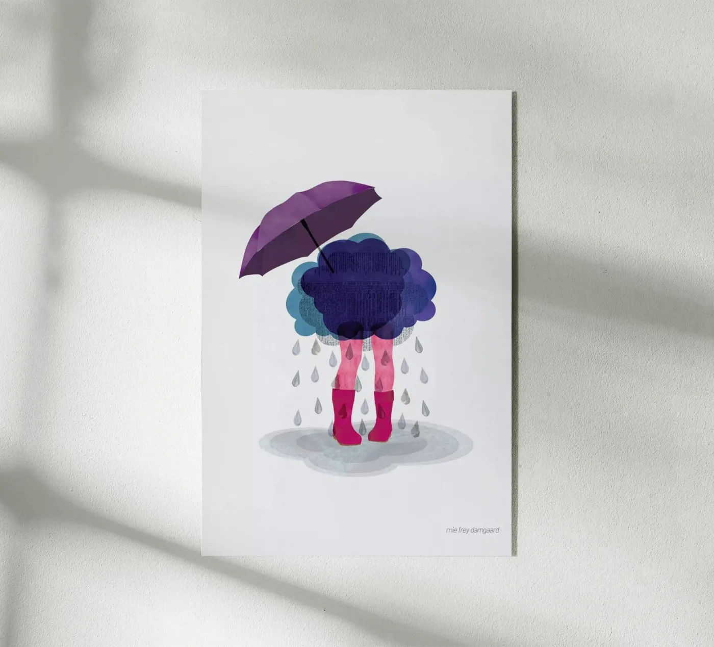 Miserable acryl van Mie Frey Damgaard