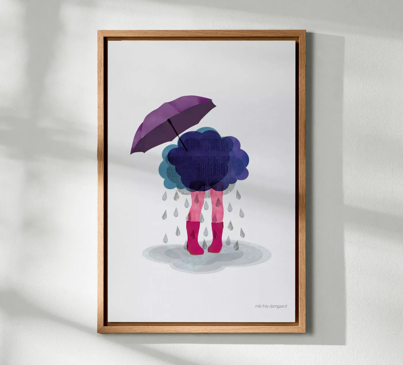 Miserable canvas by Mie Frey Damgaard