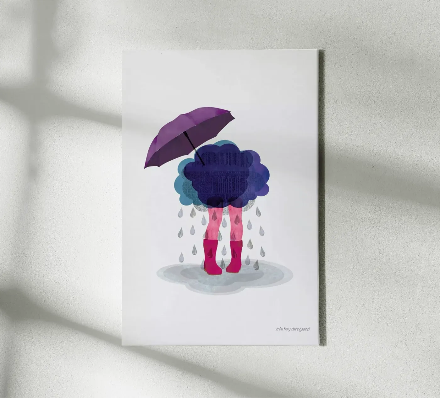 Miserable canvas by Mie Frey Damgaard