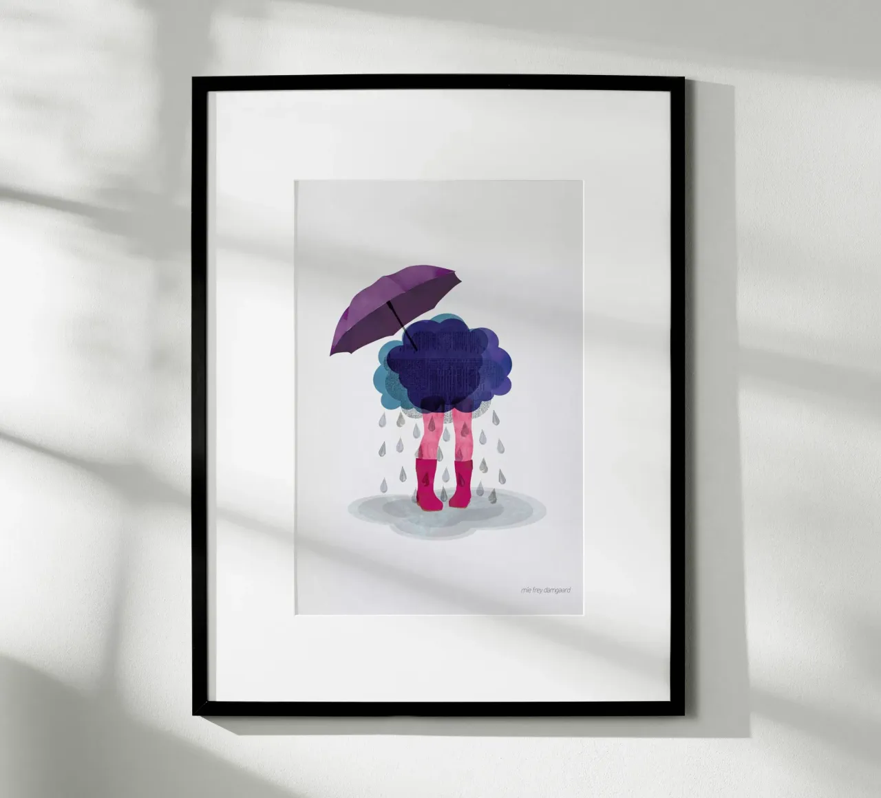 Miserable poster van Mie Frey Damgaard