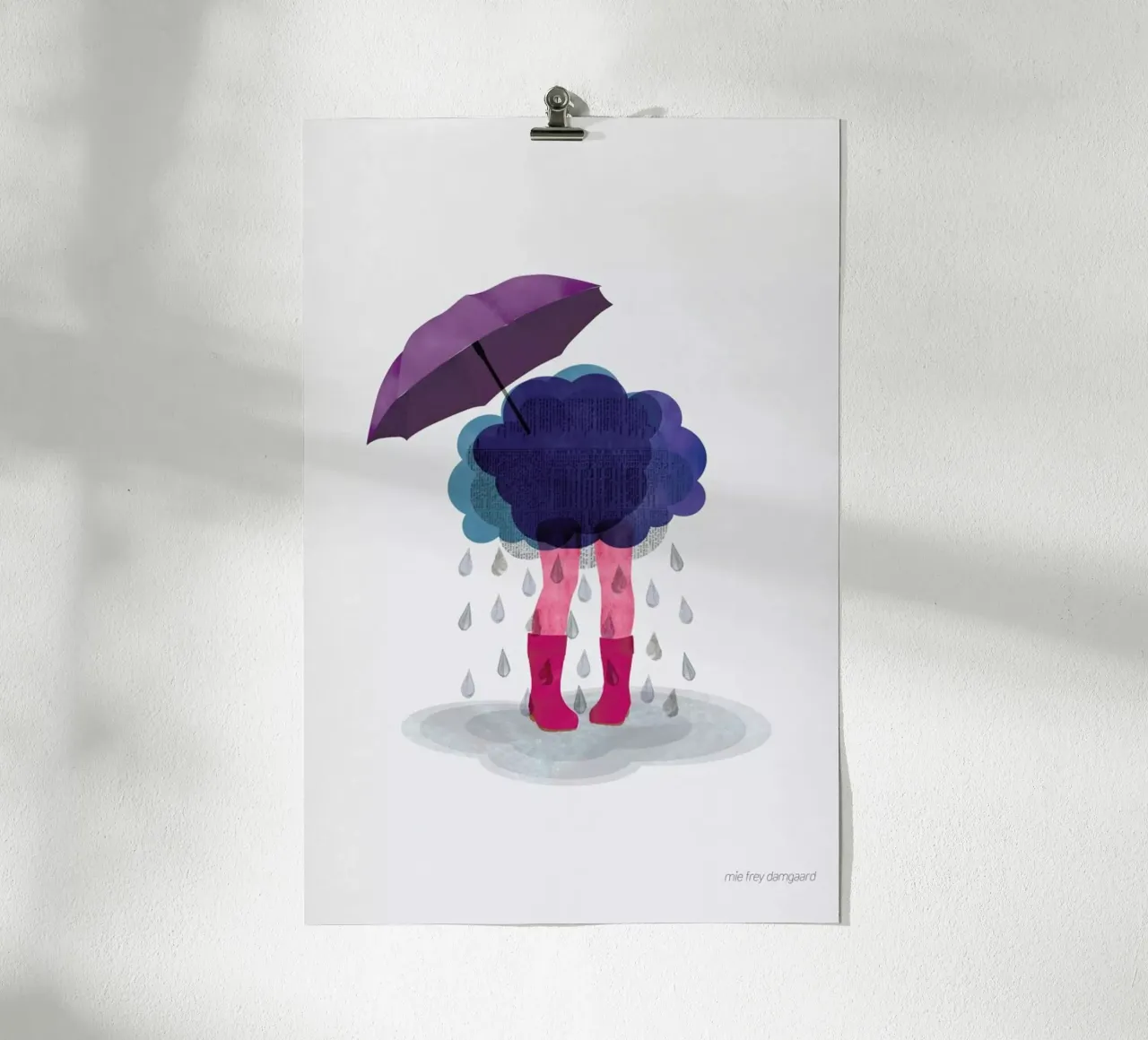 Miserable poster van Mie Frey Damgaard