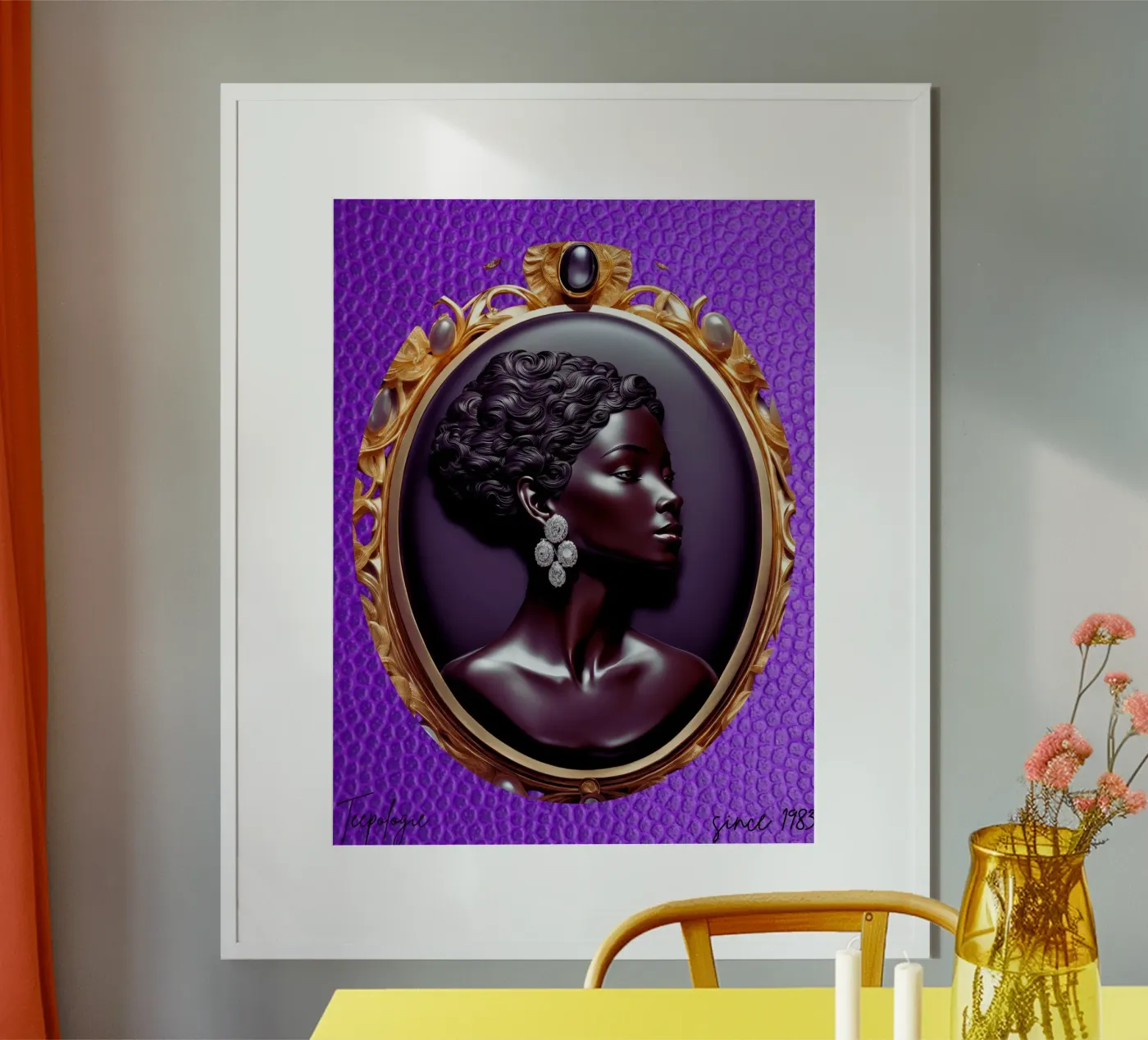 Purple Camée poster da Teepologie.