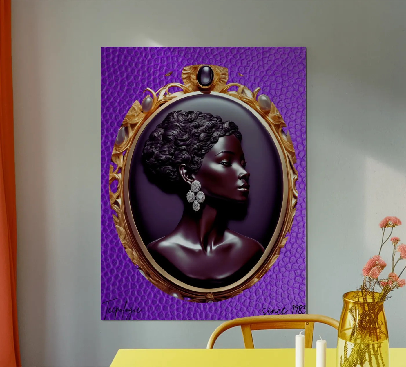 Purple Camée poster da Teepologie.