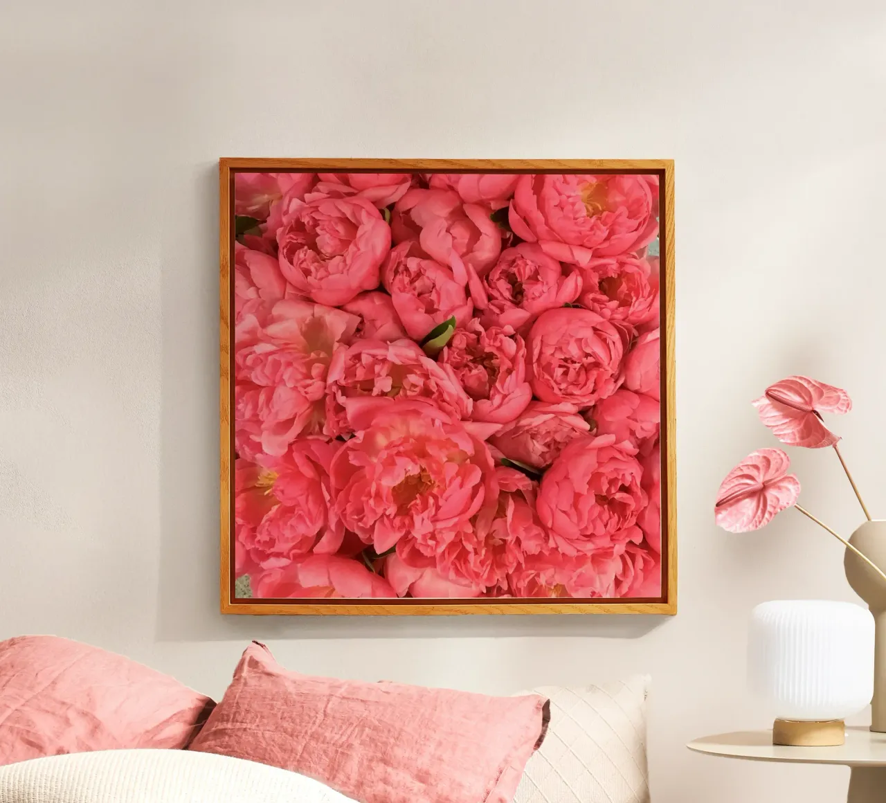 pink flowers plexiglass da snapshots