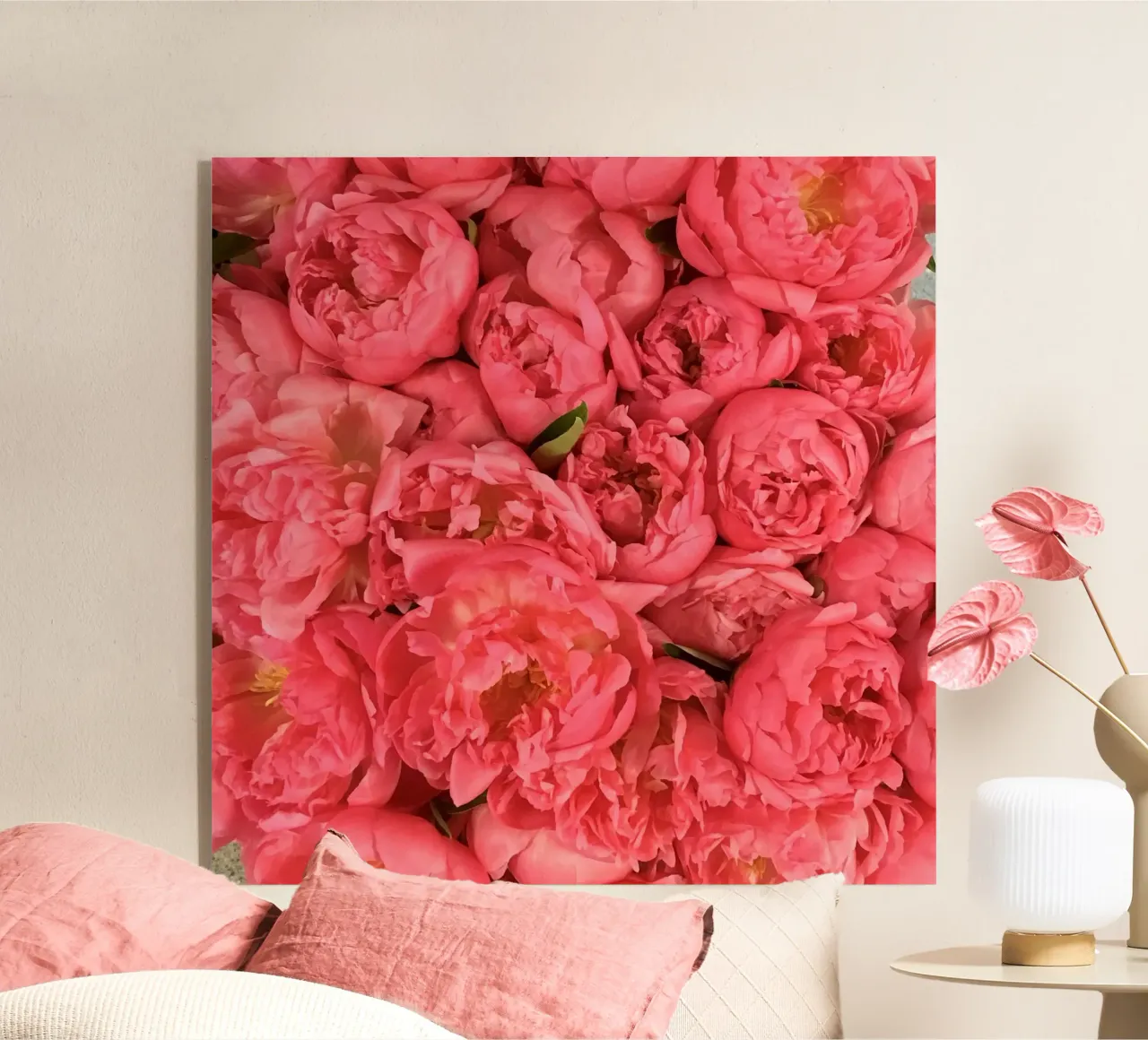 pink flowers plexiglass da snapshots