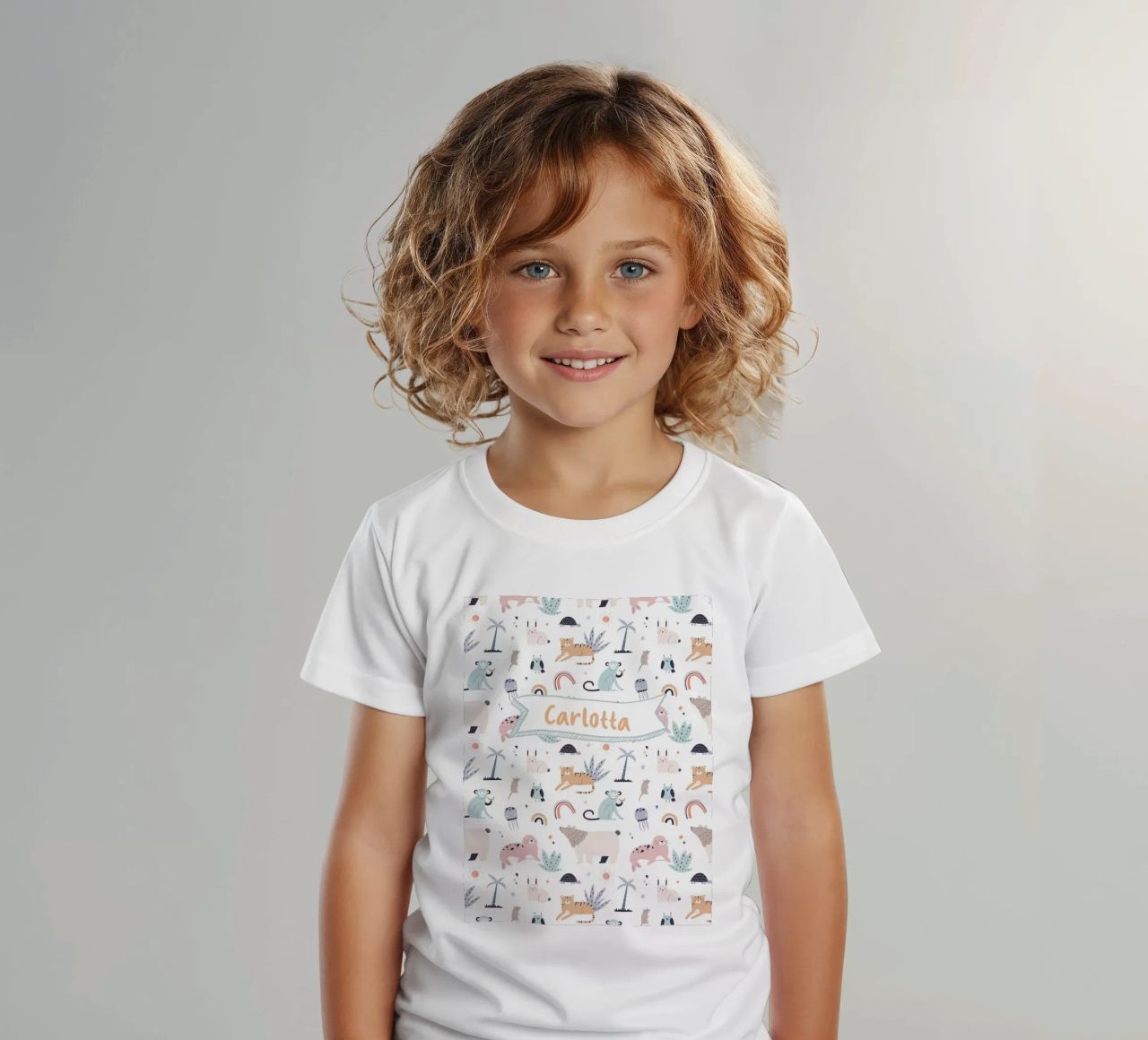 Liebe Tiere in Pastell t-shirt enfant de Ohkimiko