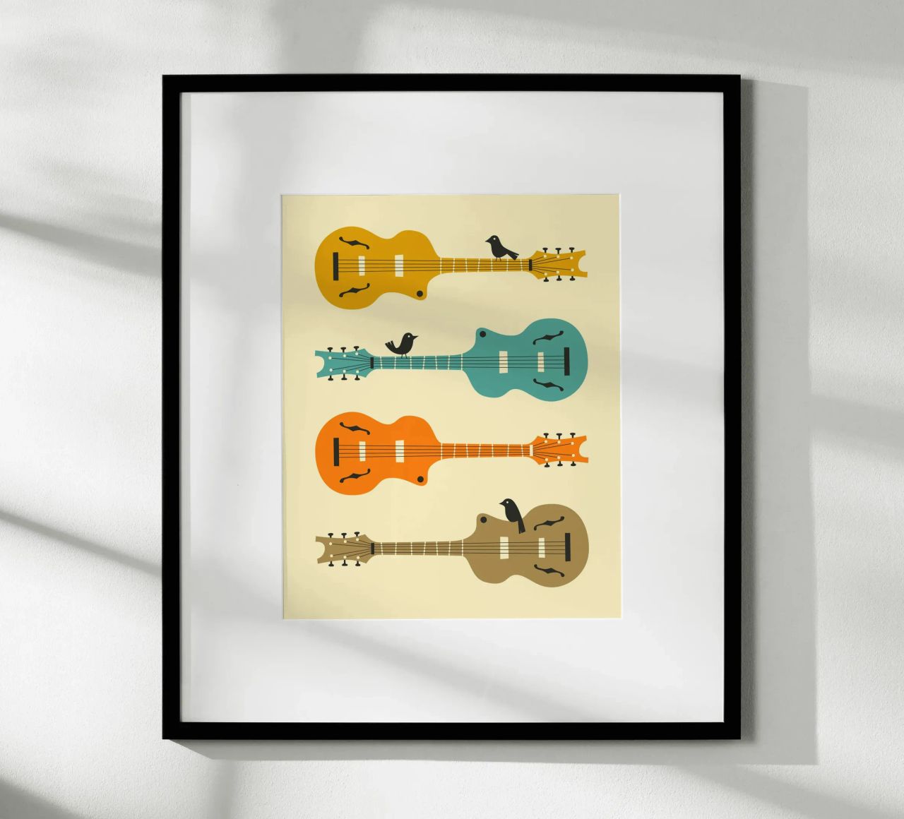 Birds on Guitar Strings poster by Jazzberry Blue