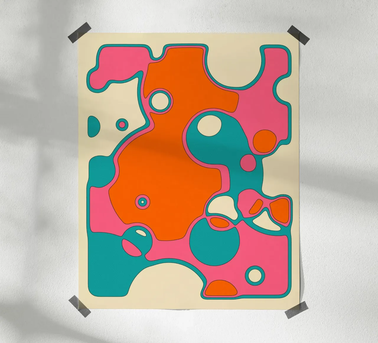 Spuntare poster con telaio in legno da Jazzberry Blue